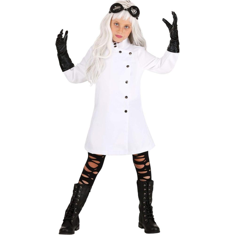 imageGirls Mad Scientist Dress Costume  Jacket Goggles ampamp Gloves