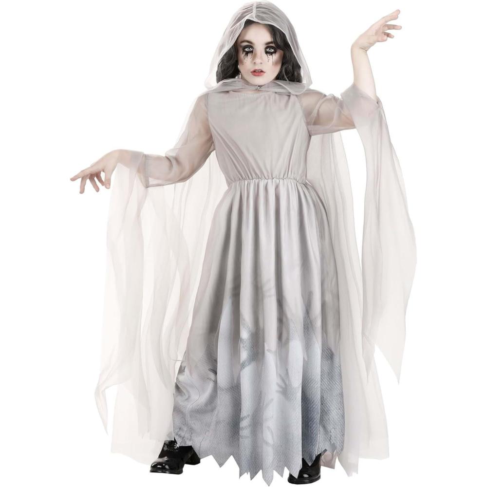 imageKids Lady in White Ghost Halloween Costume Girls
