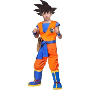 Fun Costumes Dragon Ball Z Authentic Goku Kids Costume – Small BNDL – Orange