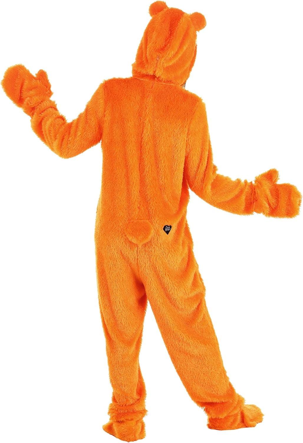 imageCare Bears Trick or Sweet Bear Adult Costume Jumpsuit Hood Embroidered Face Tummy Symbol ampamp Logo