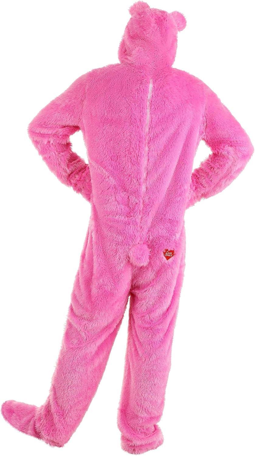 imageCheerful Care Bears Adult Classic Cheer Bear Costume Fuzzy Halloween or Cosplay JumpsuitCostume