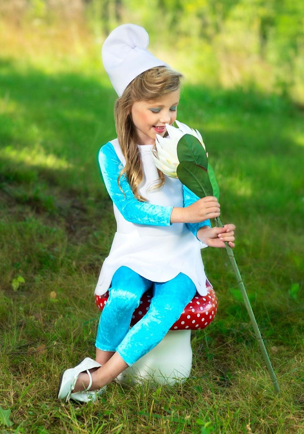 imageToddler Girls Smurfette Costume Girls The Smurfs Smurfette Costume