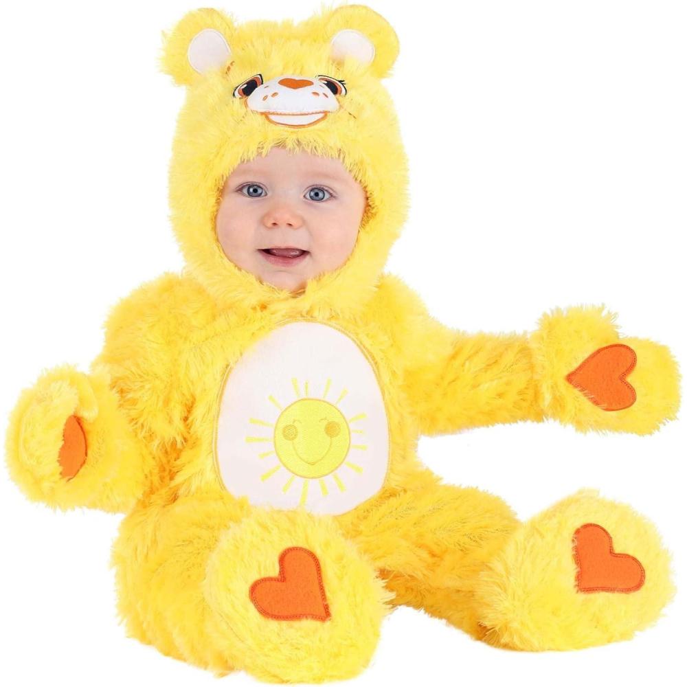imageCare Bears Funshine Bear Costume for Infants Care Bears Baby Outfit Yellow Care Bear Jumpsuit