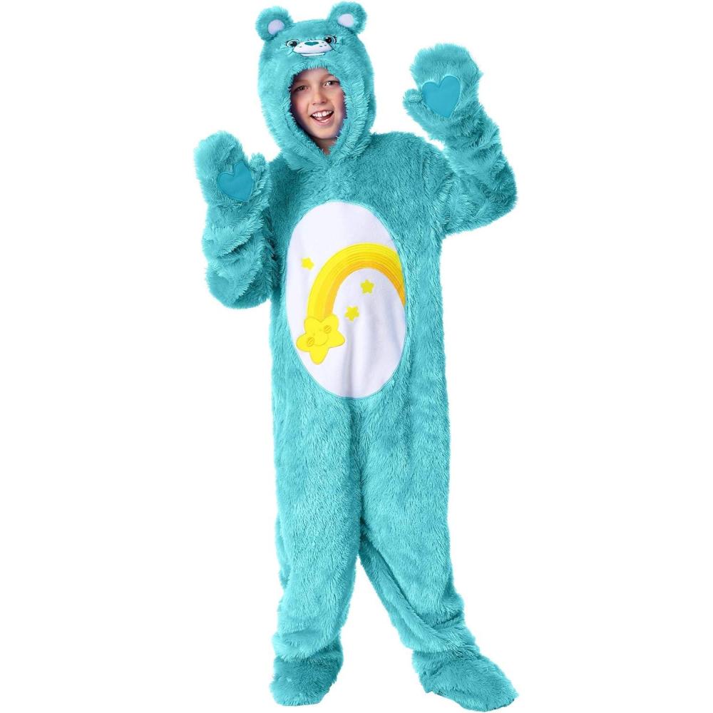 imageCare Bears Kids Wish Bear Costume Unisex Shooting Star Onepiece Halloween Outfit Blue Belly Badge Animal