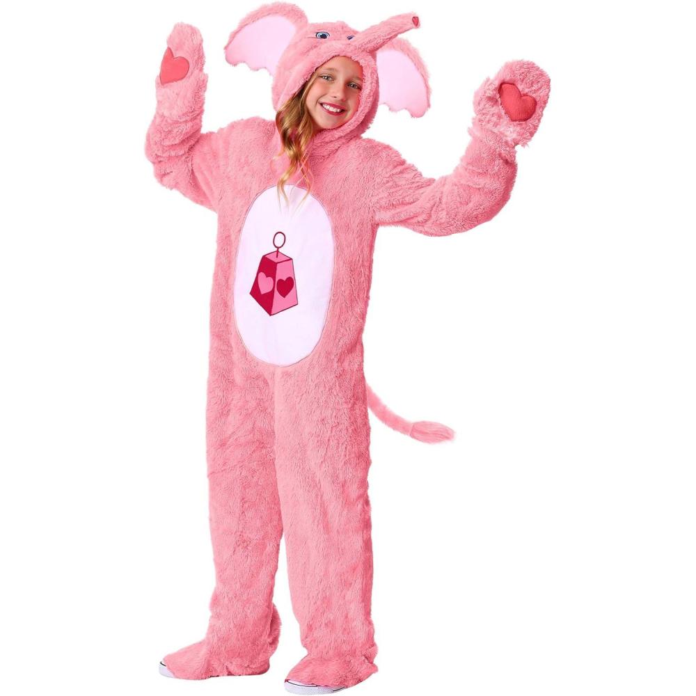 imageCare Bears Lotsa Heart Elephant Costume Jumpsuit with Hood Mitts and Foot Covers