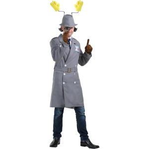 Plus Size Inspector Gadget Men’s Costume – Jacket, Hat, Belt, Gloves & Badge