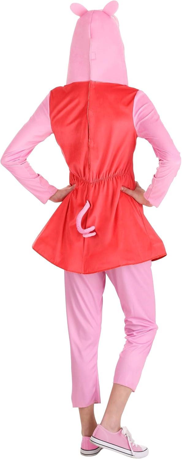 imageDisguise womens Peppa Pig Adult Costume Official Peppa Pig Costume Outfit and HeadpiecePeppa