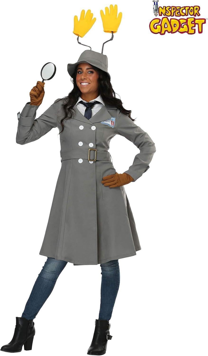 imageWomens Inspector Gadget Costume Jacket Belt Hat and Gloves