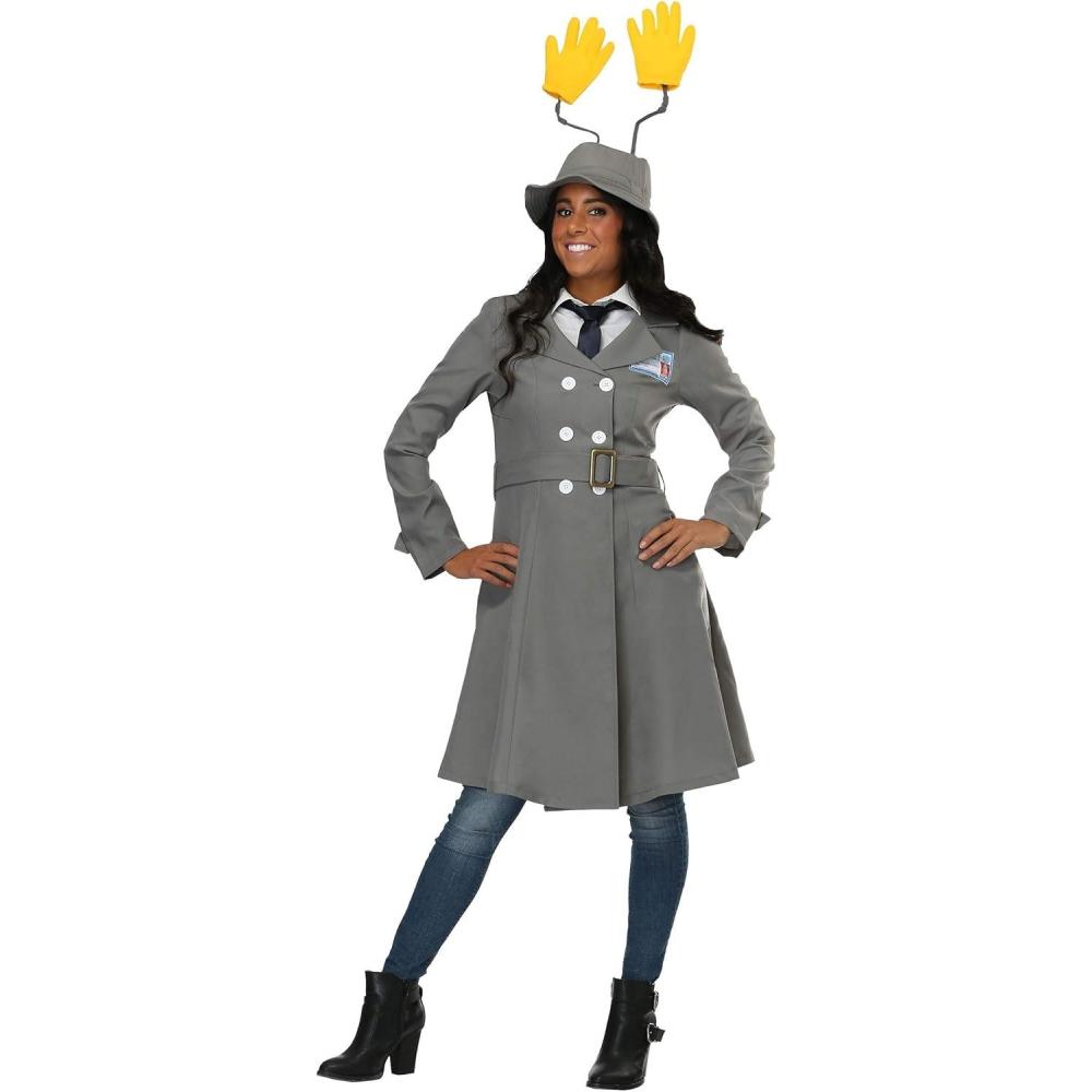 imageWomens Inspector Gadget Costume  Jacket Belt Hat and Gloves