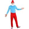 imageAdult Papa Smurf Costume Shirt Pants Hat with Beard