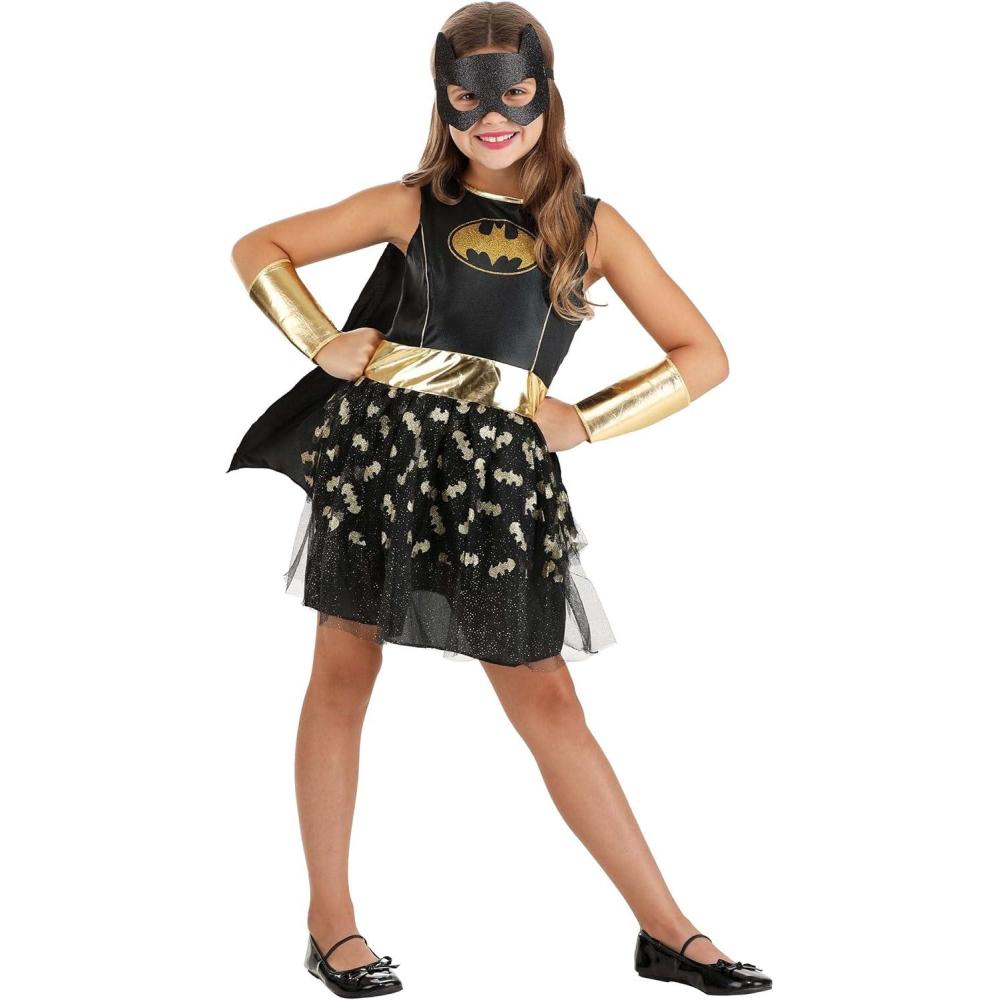 imageBrilliant Batgirl Costume for Girls Bat Girl Outfit with Mask ampamp Cape Black Tutu Dress for Superhero Cosplay