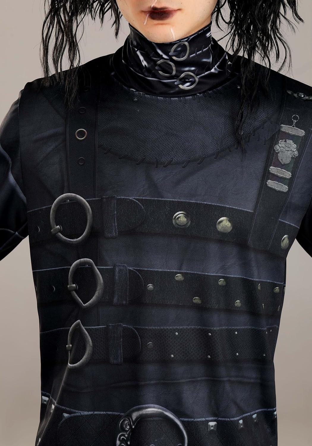 imageEdward Scissorhands Adult Mens Costume with Gloves with Scissors and Wig