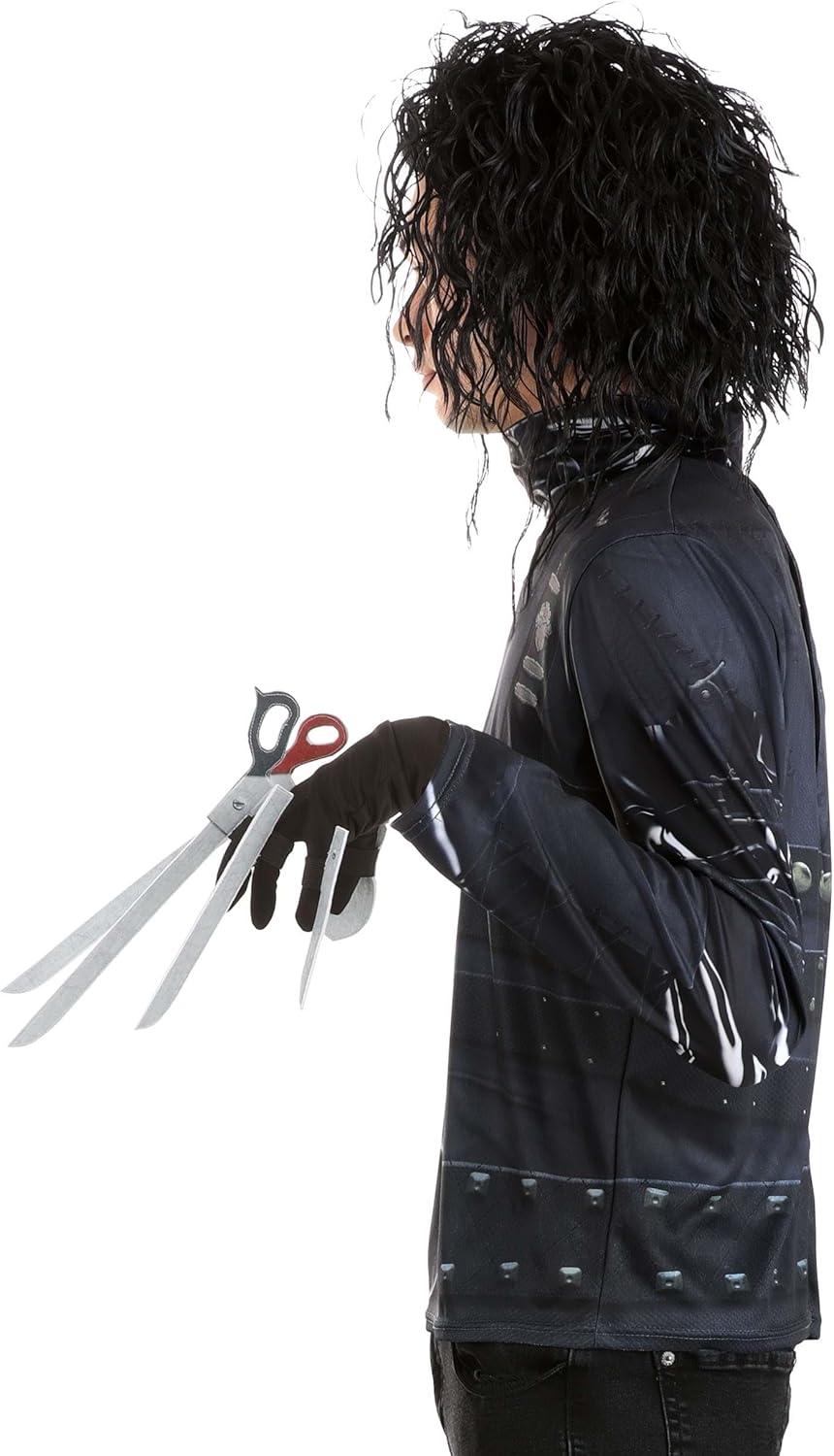 imageEdward Scissorhands Adult Mens Costume with Gloves with Scissors and Wig
