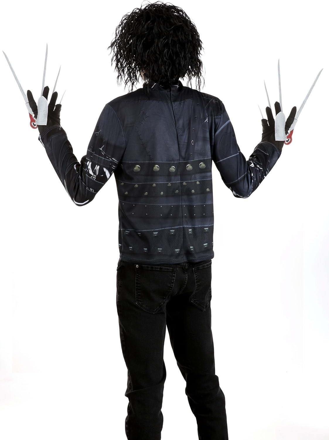 imageEdward Scissorhands Adult Mens Costume with Gloves with Scissors and Wig