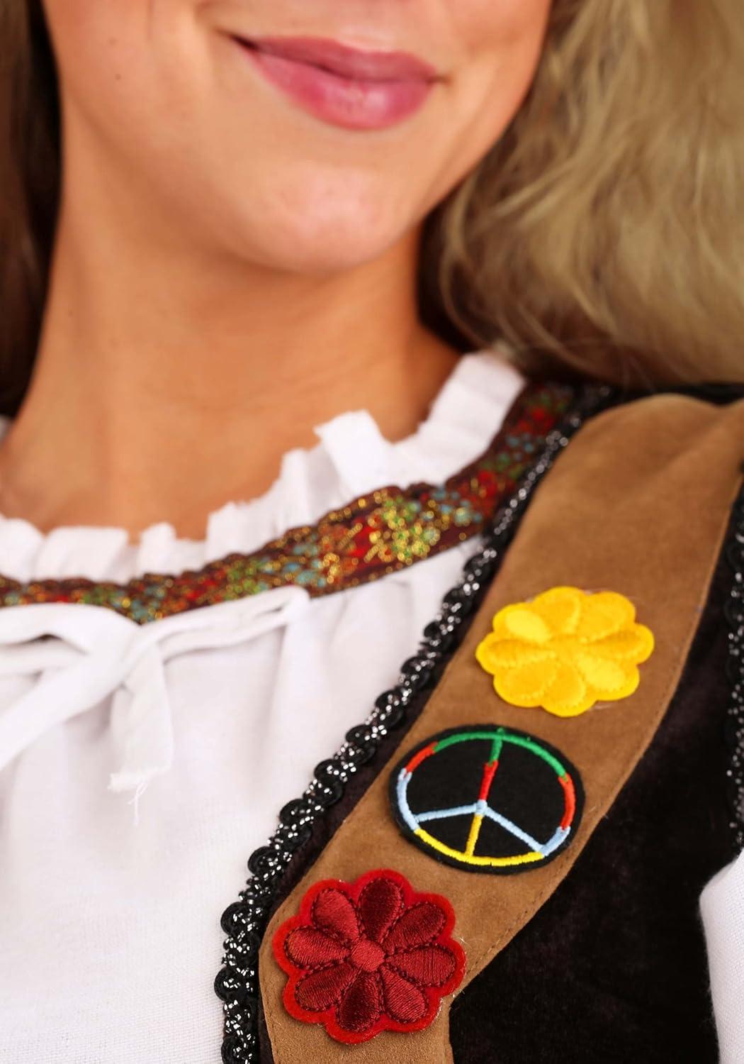 imageForrest Gump Adult Jenny Curran Hippie Dress Costume for Women