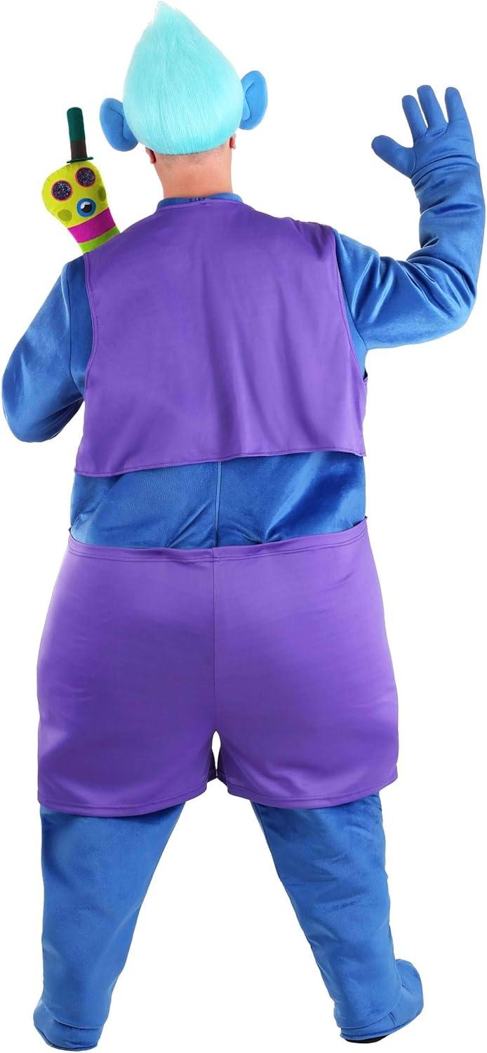 imageTrolls Biggie Costume for Adults Trolls Movie Biggie Hugs Character Halloween Outfit with Wig