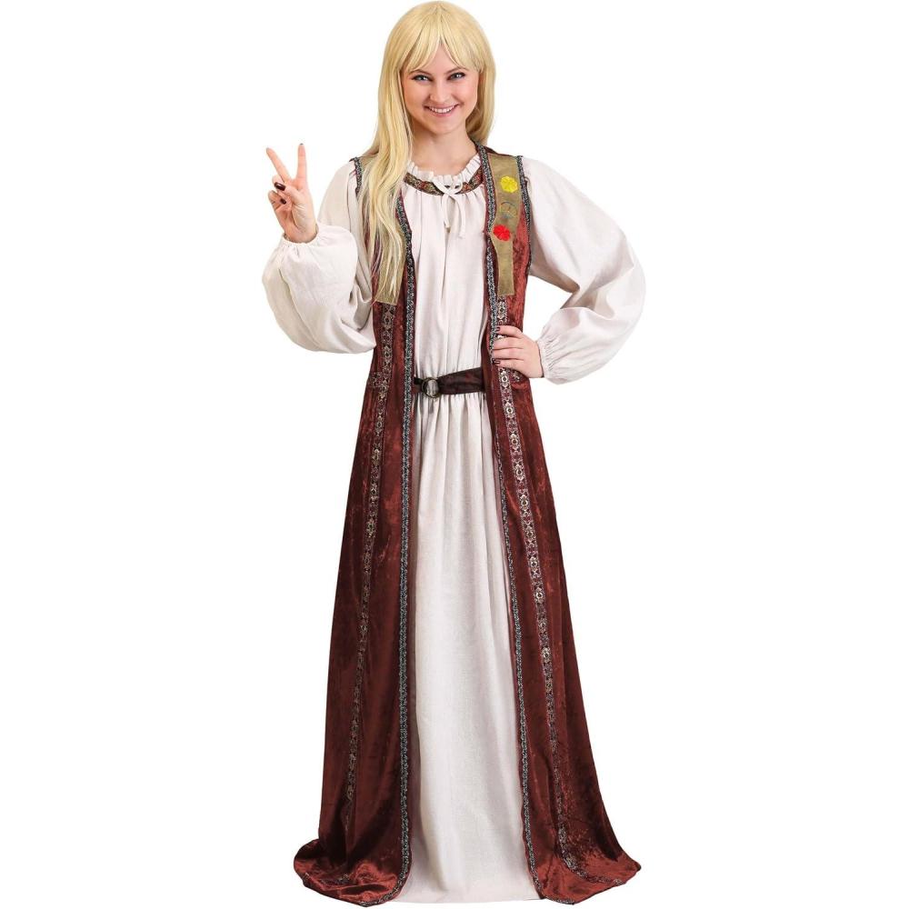 imageForrest Gump Adult Jenny Curran Hippie Dress Costume for Women