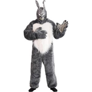 Donnie Darko Frank the Bunny Adult Halloween Costume Officially Licensed Movie Costume Faux Fur Jumpsuit and Mask