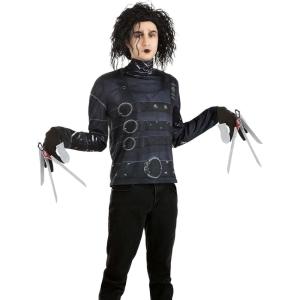 Edward Scissorhands Adult Men’s Costume with Gloves with Scissors and Wig