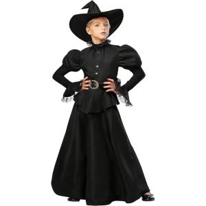 Girl’s Gothic Witch Costume Child’s Classic Black Witch Costume