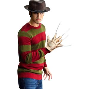 Nightmare on Elm Street Freddy Krueger Striped Sweater, Halloween Horror Movie Character Ugly Sweater
