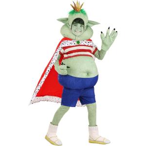 Prince Gristle Trolls Halloween Costume for Kids, Child Movie Character Outfit