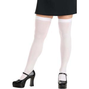 Fun Costumes Women’s White Thigh High Tights Standard(White)