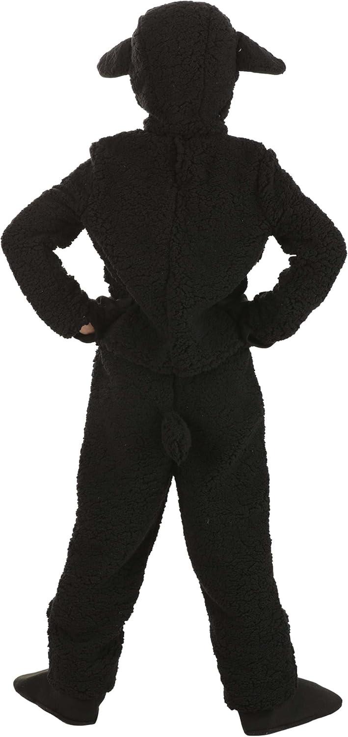 imageChild Wooly Sheep Costume Lamb Costume for Children Kids Black and White Sheep CostumeBlack Sheep