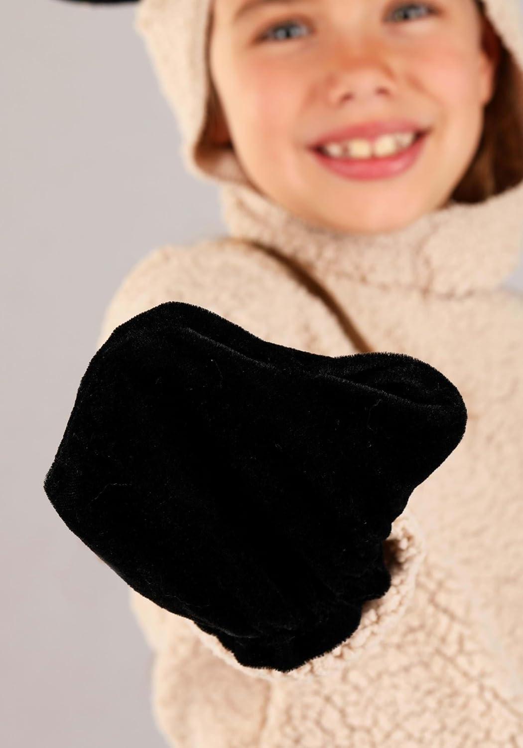 imageChild Wooly Sheep Costume Lamb Costume for Children Kids Black and White Sheep CostumeWhiteTan Sheep