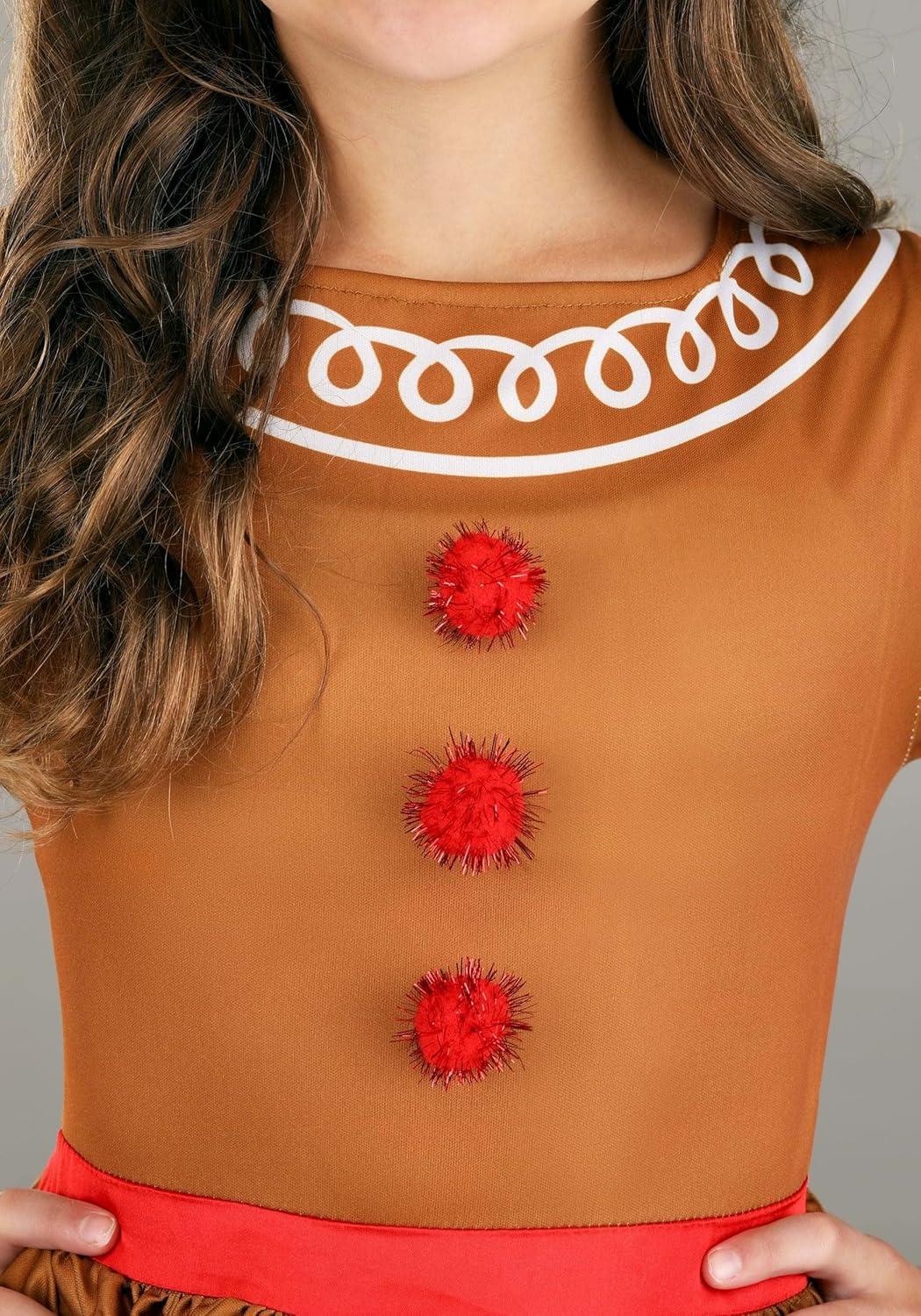 imageGingerbread Costume Dress  Holiday Outfit Candy Striped Leggings Matching Headband  Girls Christmas Dresses