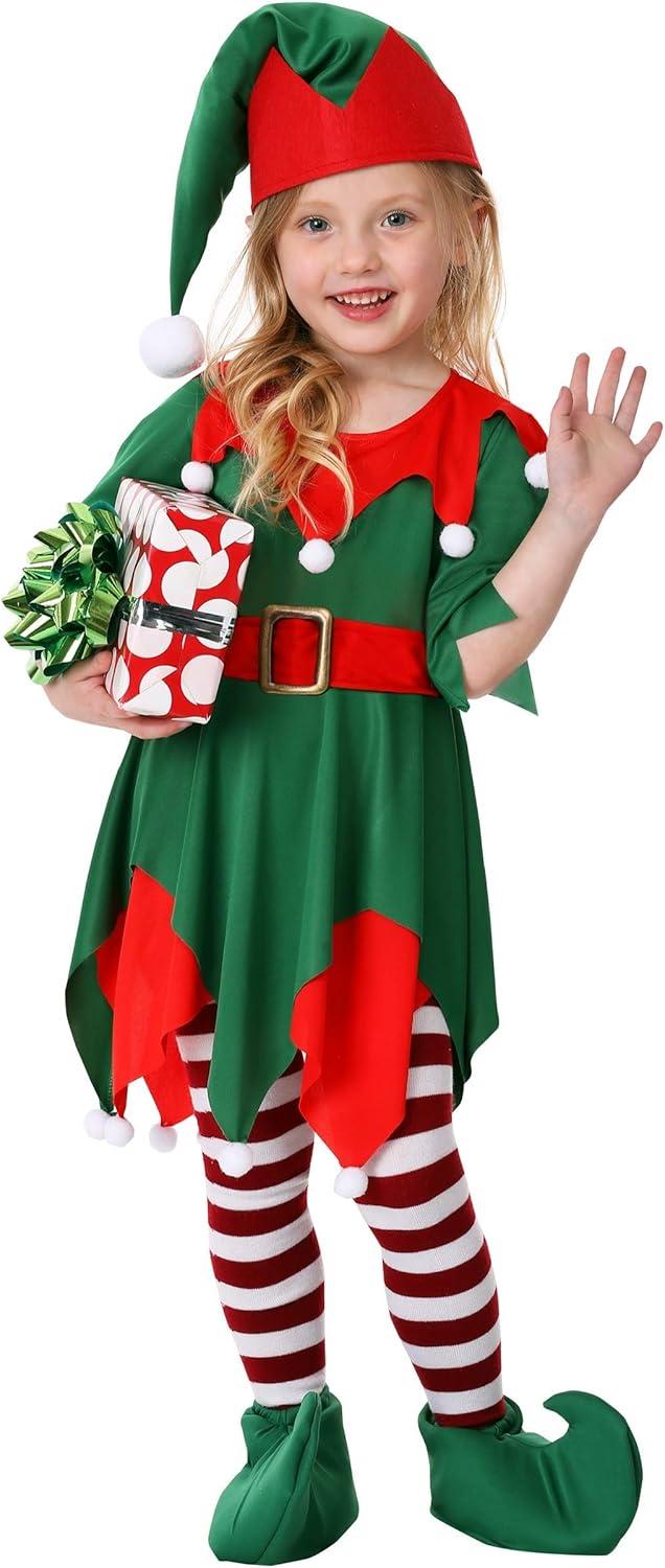 imageSantas Helper Elf Costume for Toddler Girls