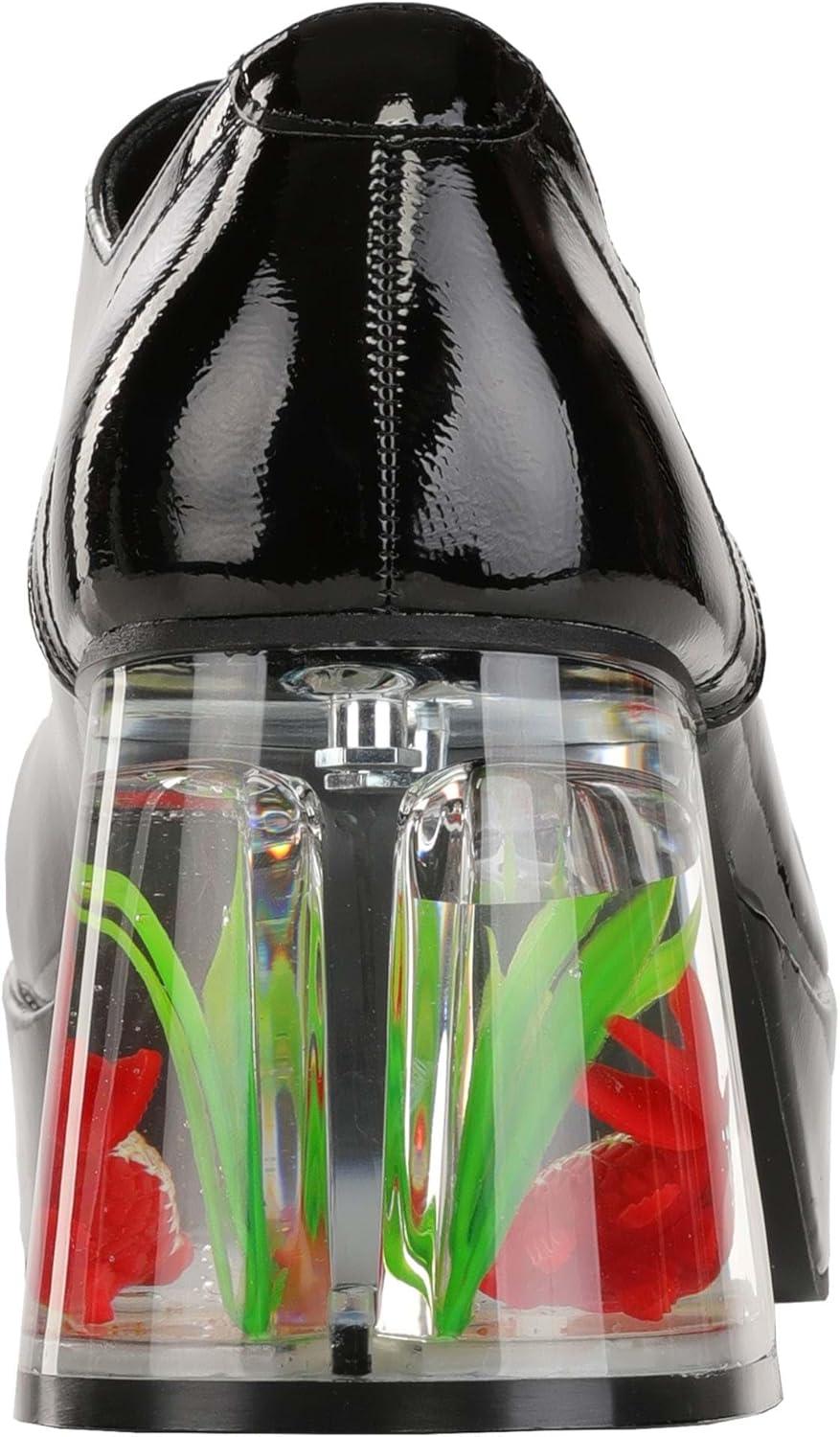 imageAdult Black or White Goldfish Platform Shoes Costume Lace Up Footwear ampamp Fishtank Heel Retro Disco Party ShoesBlack