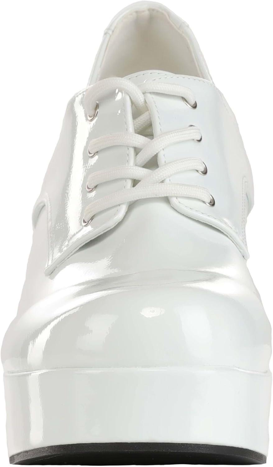 imageAdult Black or White Goldfish Platform Shoes Costume Lace Up Footwear ampamp Fishtank Heel Retro Disco Party ShoesWhite