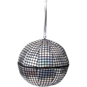 Bayi Co Funky Disco Ball Purse: Sparkle & Shine in Silver | Perfect for 70s Costumes – Get Your Groove On