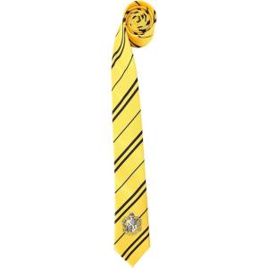 Harry Potter Hufflepuff Classic Necktie – Satin Fabric with House Crest, Officially Licensed