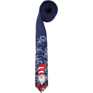 The Cat in the Hat Costume Character Necktie For Adults & Teens
