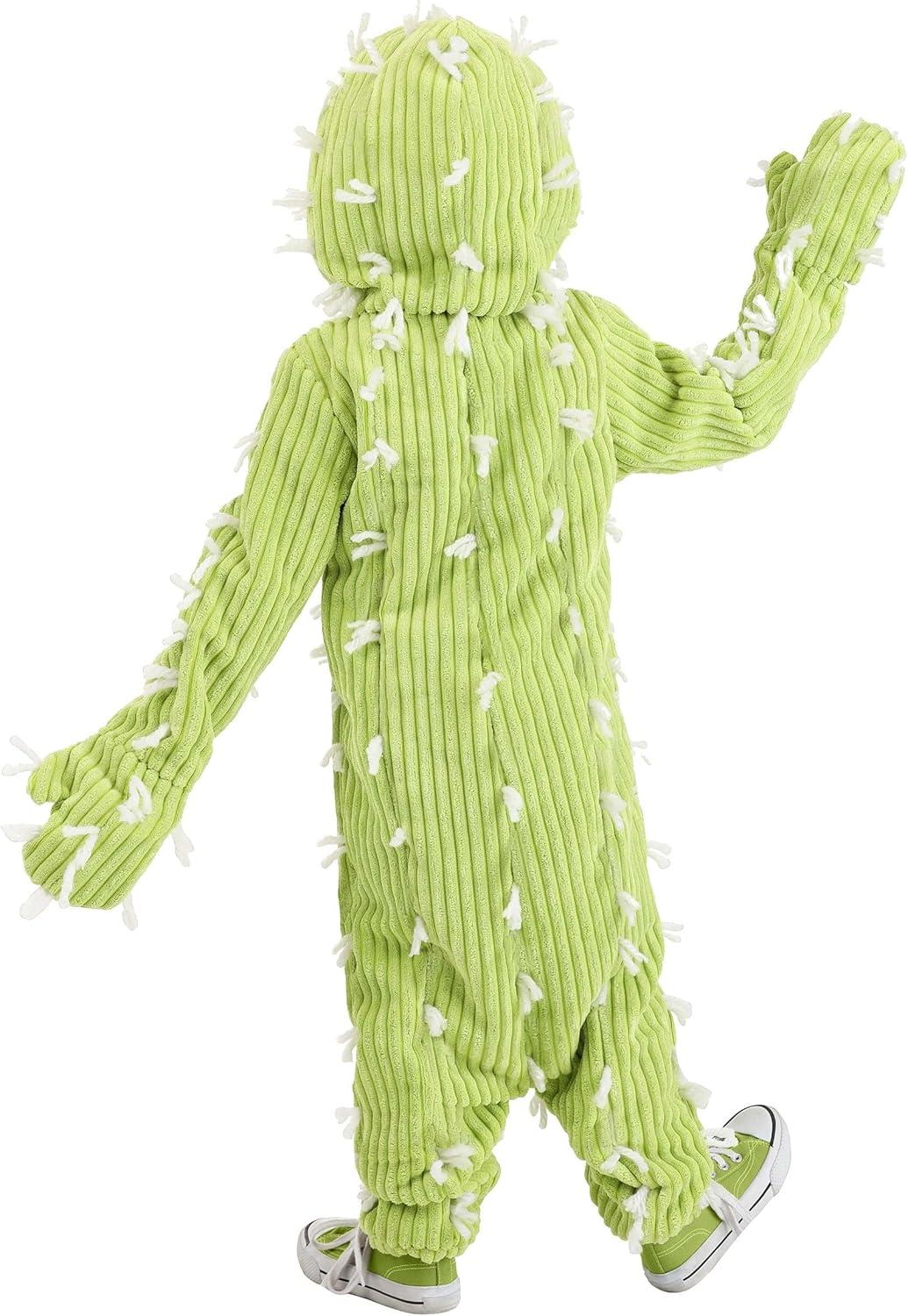 imageCutie Cactus Costume for Toddlers Kids Cactus Costume Jumpsuit Attached Hood ampamp Mitts Cactus Cosplay Outfit