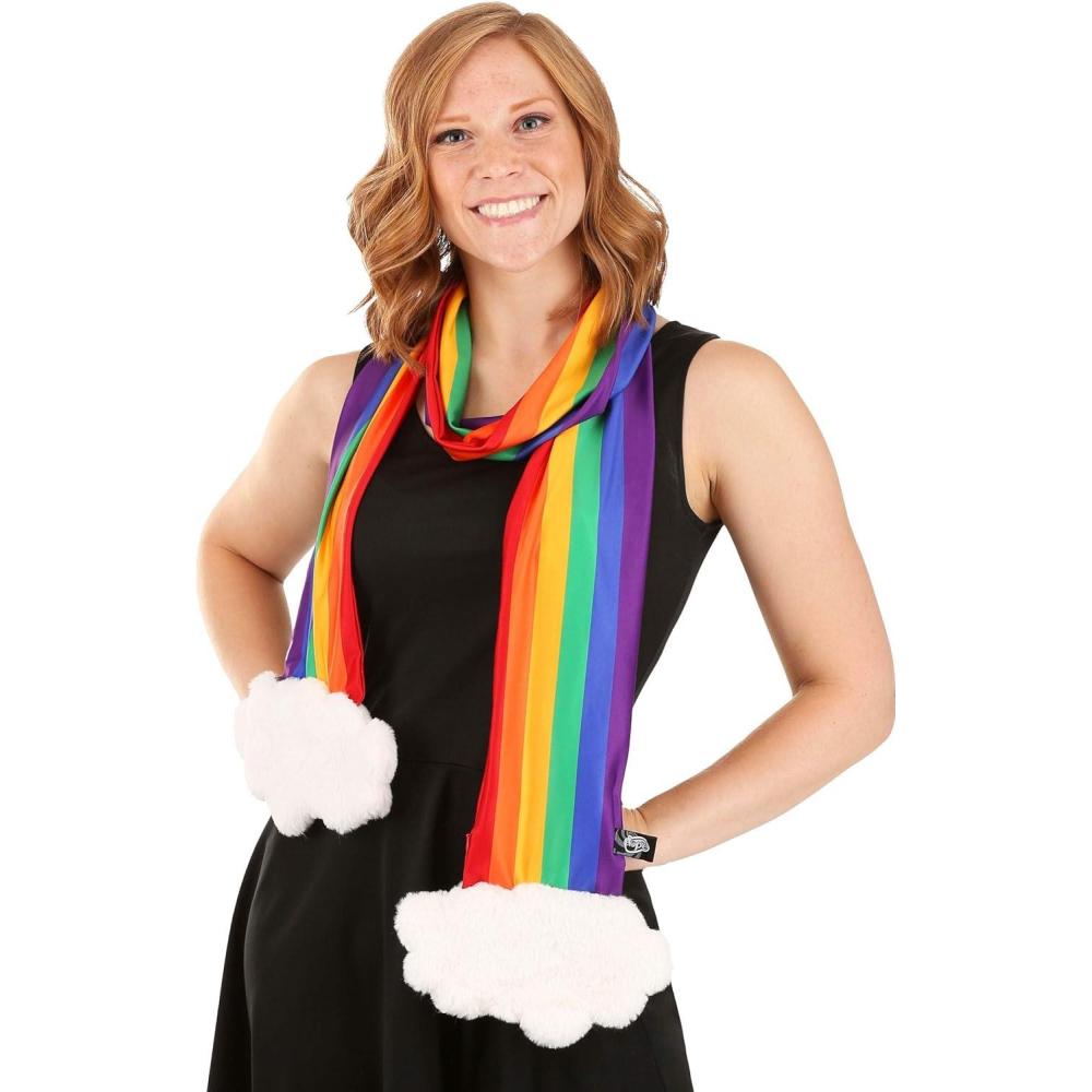 imageRainbow Costume Scarf with Zippered Pocket for kids and adult