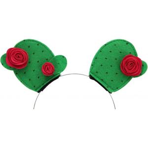 elope Saguaro Prickly Cactus with Flowers Costume Accessory Headband for Adults and Kids, Standard, Green