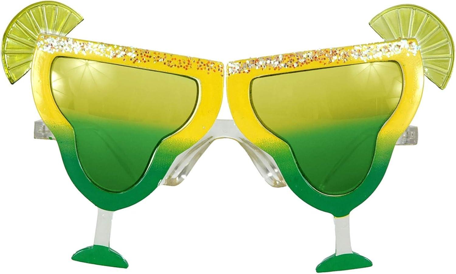 imageelope Margarita YellowYellowGreen Eyeglasses Fun MargaritaShaped Costume Glasses