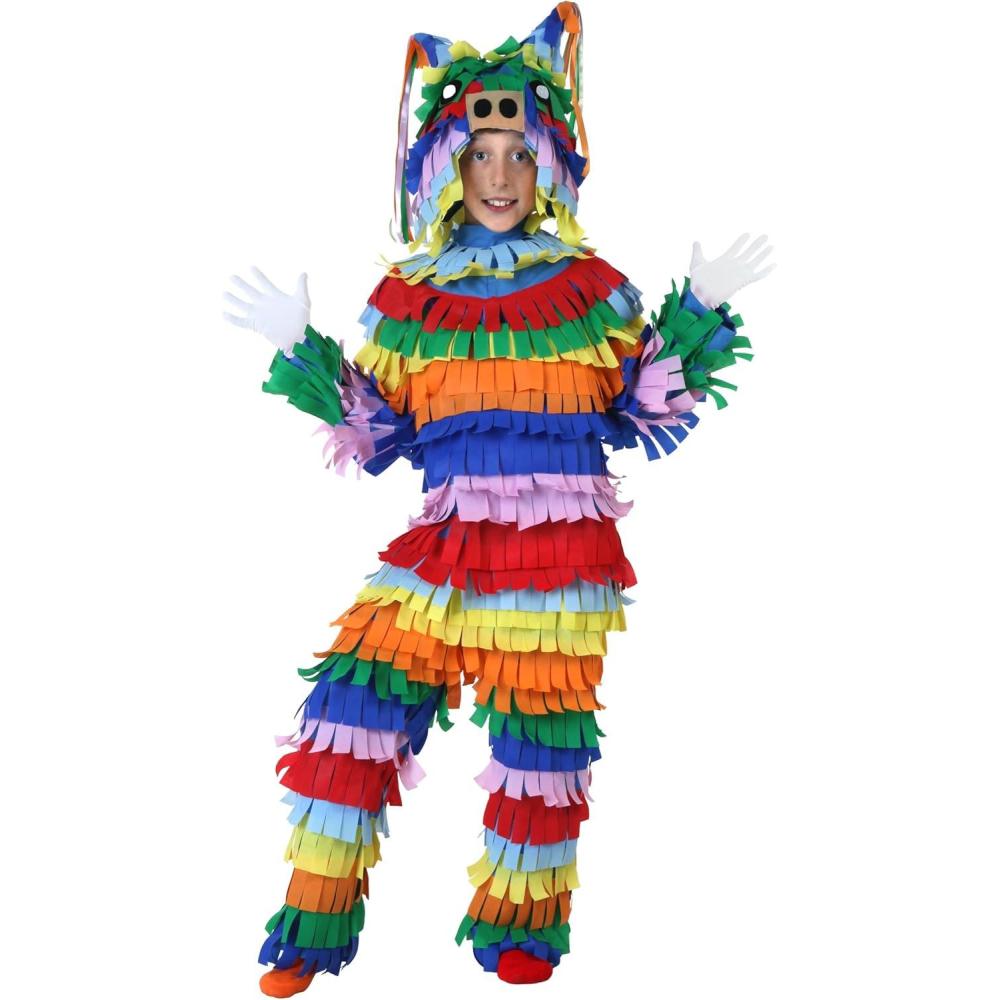 imageKids Colorful Pinata Costume for Cinco De Mayo Parties  Holiday Celebration Fiesta Pinata Outfit for Children
