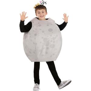 Full Moon Costume for Kids – Velour Tunic with Crater Print and Star Headband