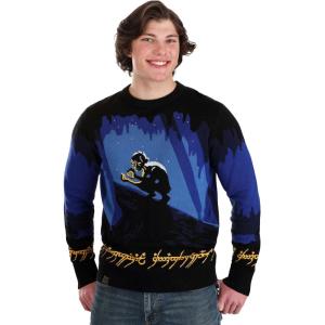 My Precious Gollum Sweater for Adults, Lord of The Rings Ugly Christmas Sweaters, LOTR Pullover Sweatshirt(Blue)
