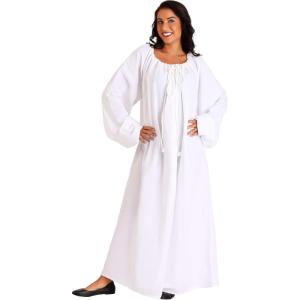 White Renaissance Chemise Costume Standard(One Size)