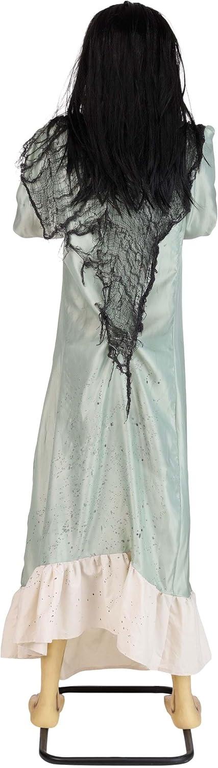 imageFun Costumes 55FT Exorcism Emily Broken Girl Animatronic  Life Size Possessed Animated Decoration with Lights Sounds and Bending Movement