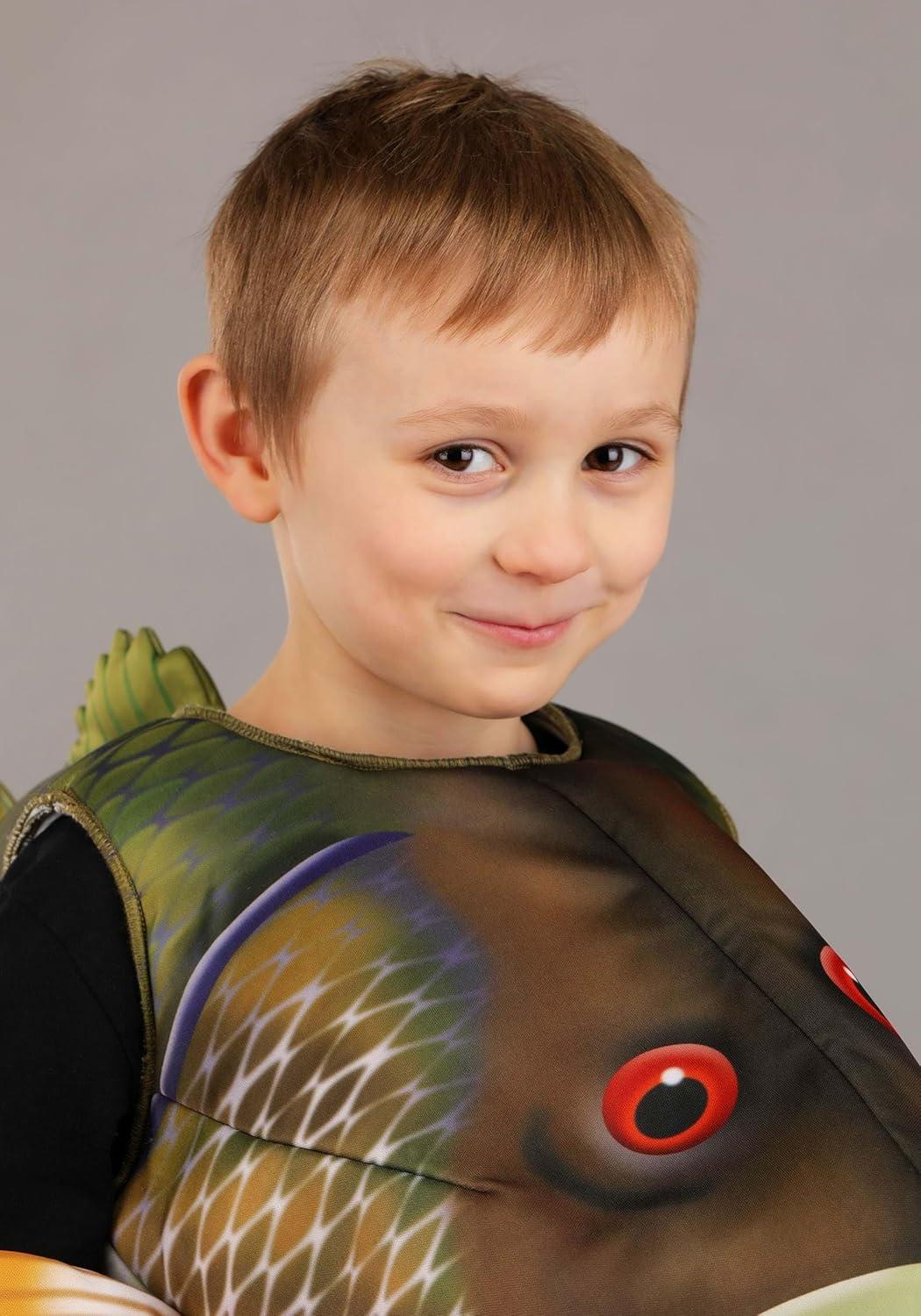 imageToddler Fish Tunic Costume for Kids Pullover Sea Animal Outfit with Fins and Tail for Halloween or Playtime Fun