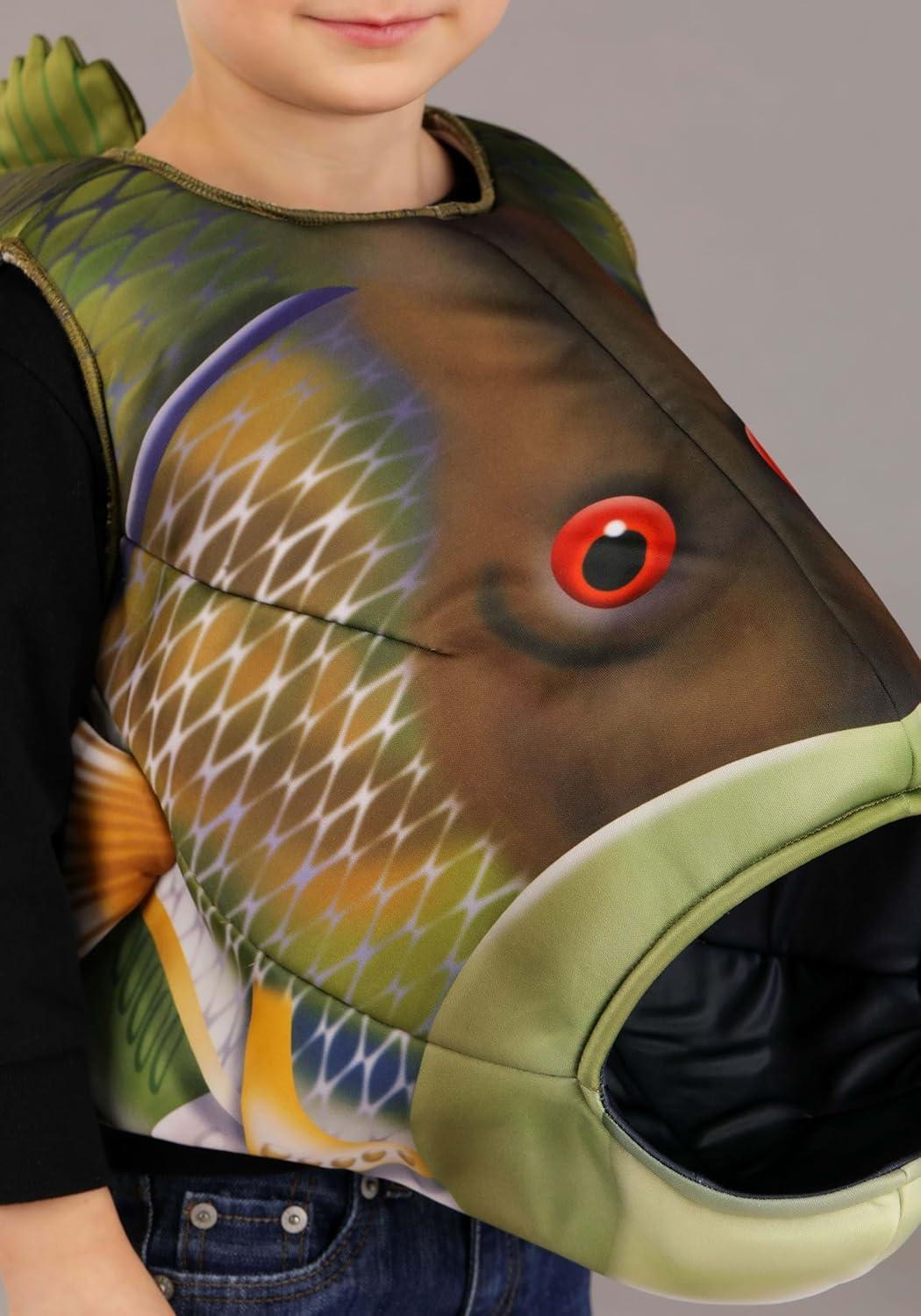 imageToddler Fish Tunic Costume for Kids Pullover Sea Animal Outfit with Fins and Tail for Halloween or Playtime Fun