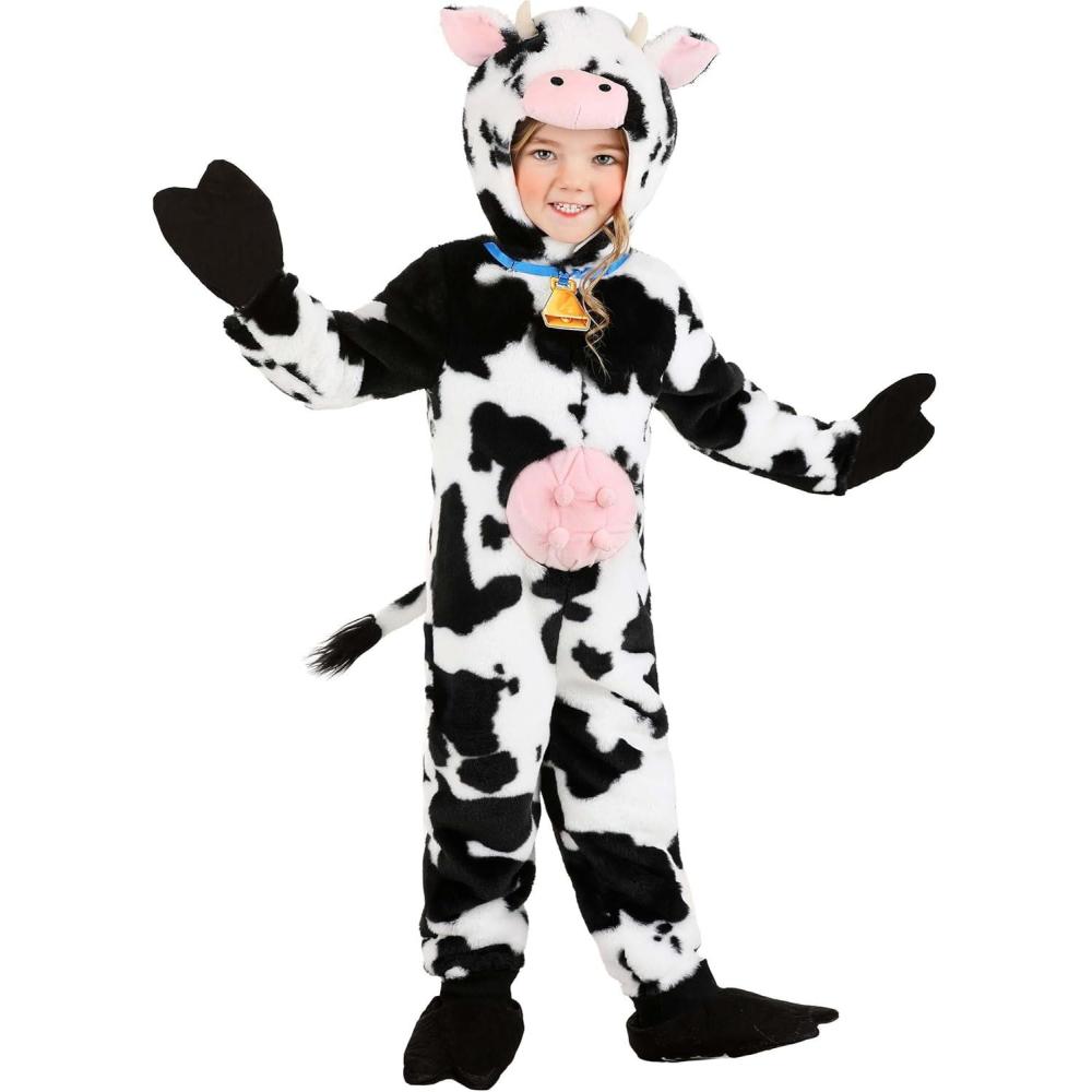 imageDeluxe Plush Spotted Cow Toddler Costume  Kids Animal Costumes