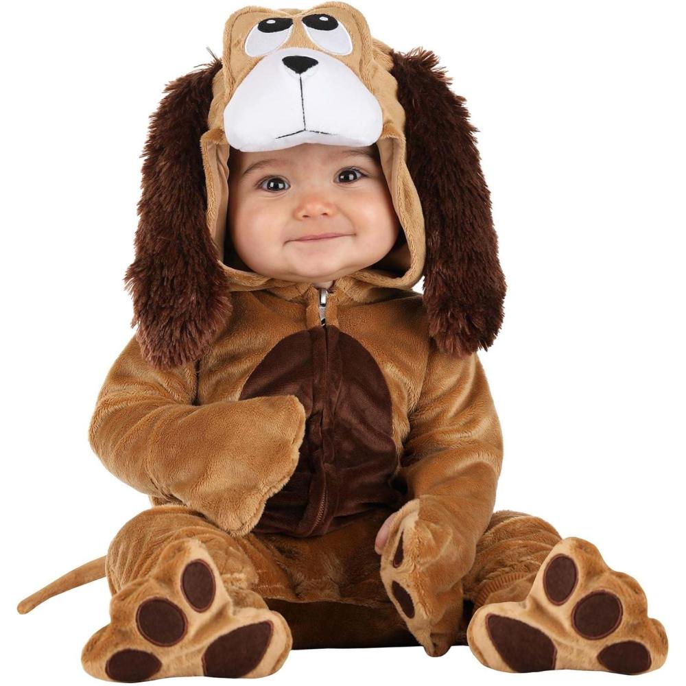 imageDog Costume for Infants Bulldog Corgi Hound and Labrador Baby CostumesHound