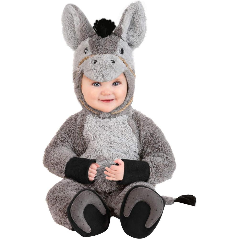 imageFun Costumes Infant Donkey Costume  Polyester Faux Fur And Velour Fabric Jumpsuit With Back Zipper Booties And Headpiece